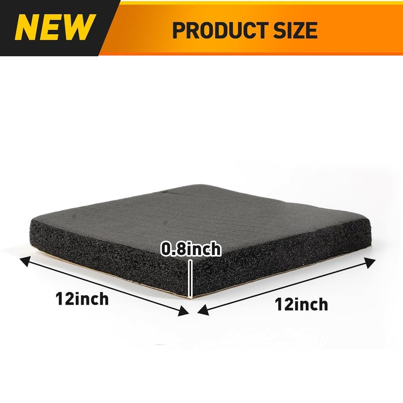 MODIGT Foam Padding Sheet 3/4" Thick with Adhesive Backing Neoprene Insulation Foam Soft Cushion High Density Stick Firmly for Furniture Cars Speakers 12 Inch X 12 Inch (4 Pcs) - Image 5
